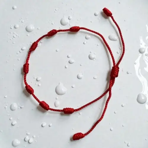 2 Pulseiras Kabbalah 7 Nós, Proteção, Boas Energias. Unissex