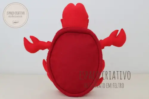 Decoração Pequena Sereia em Feltro