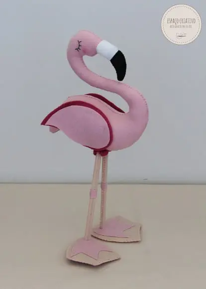 Flamingo em Feltro