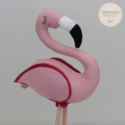 Flamingo em Feltro