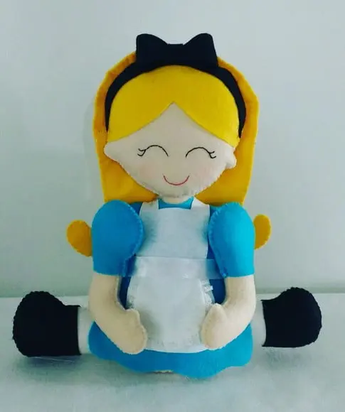 Peso de porta da Alice no país das marav