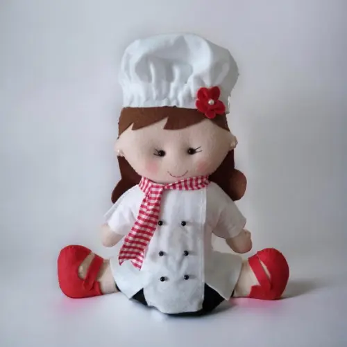 Peso de Porta Chef de Cozinha, Cozinheira