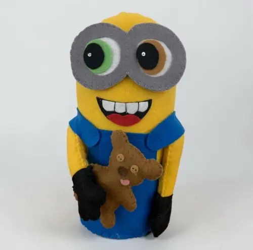 Peso de Porta da Minion Bob e Seu Ursinho Quarto Infantil