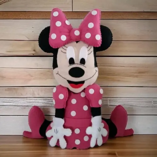 Peso de Porta da Minnie Rosa