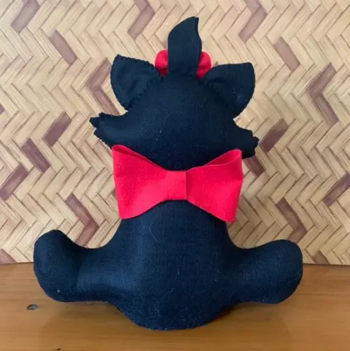 Peso de Porta de Gatinho Preto