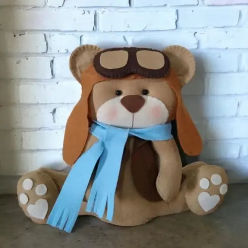 Peso de Porta Urso Aviador