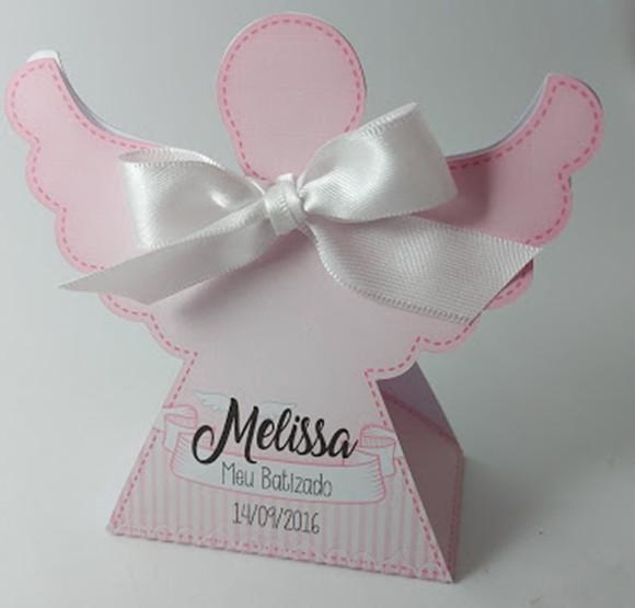 Caixa Anjo Lembrancinha Batizado