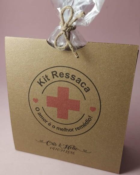 Embalagem Kit Ressaca - Lembrancinha Casamento Rústico