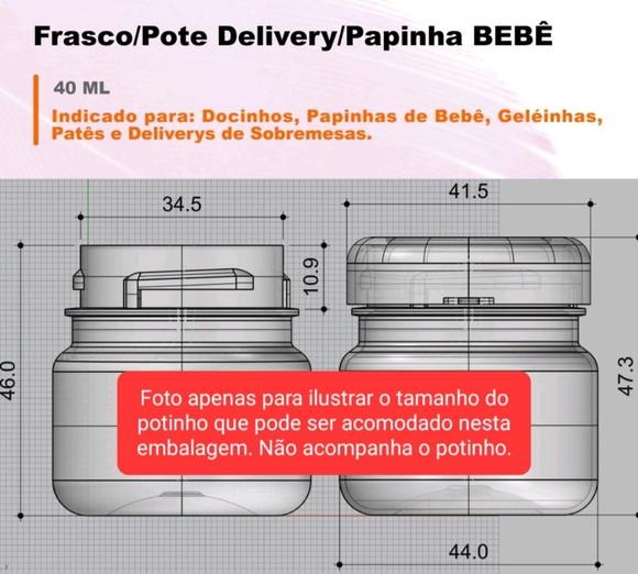 Embalagem p/ Lembrancinha Brigadeiro de Pote /colher