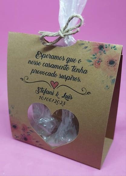 Kit Lembrancinha Casamento (embalagem Rústica para Mini Suspiros