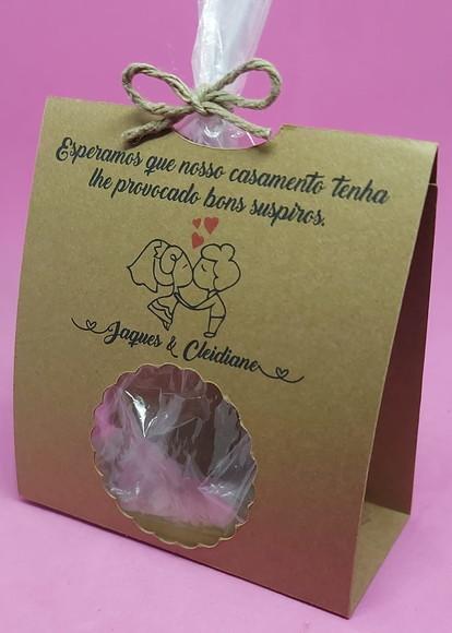 Kit Lembrancinha Casamento (embalagem Rústica para Mini Suspiros