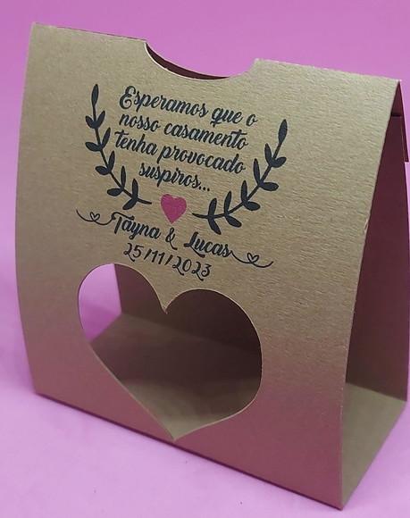 Lembrancinha Casamento (embalagem Rústica Mini Suspiros)
