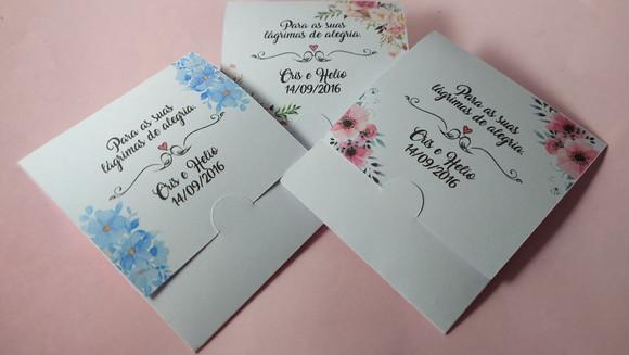 Lembrancinha de Casamento Lágrimas de Alegria - Porta Lenço