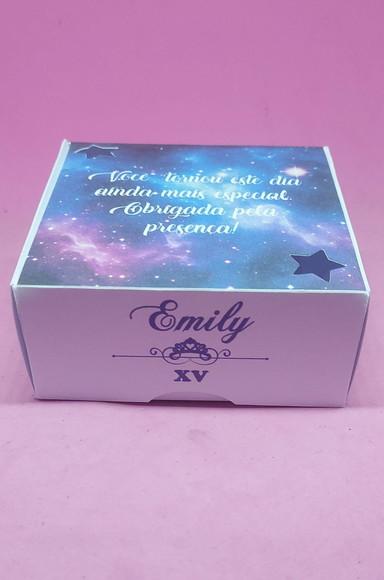 Lembrancinha Galaxia - Caixa Personalizada 4 Docinhos
