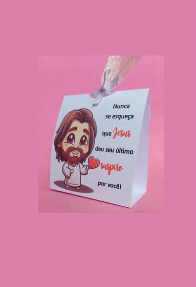 Lembrancinha Jesus Cristo Religiosa Igreja Embalagem Suspiro
