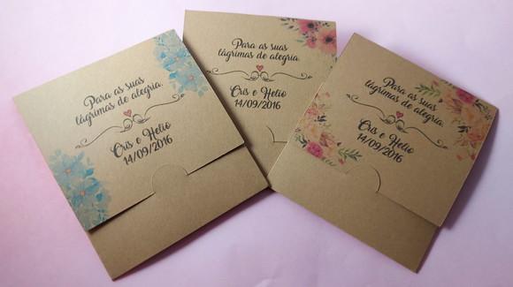 Lembrancinha de Casamento Lágrimas de Alegria - Porta Lenço