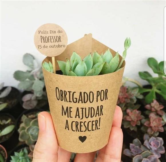 Rótulo + Tag Personalizada para Mini Suculentas