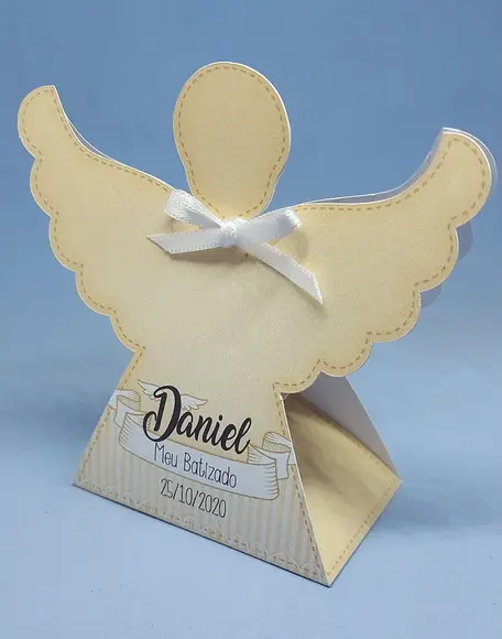 Caixa Anjo Lembrancinha Batizado