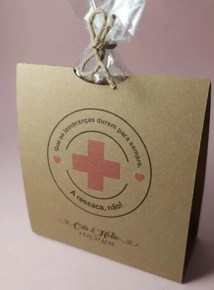 Embalagem Kit Ressaca - Lembrancinha Casamento Rústico