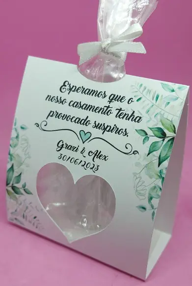 Embalagem Mini Suspiros - Lembrancinha Casamento