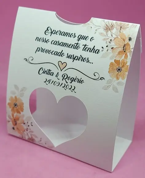 Embalagem Mini Suspiros- Lembrancinha Casamento
