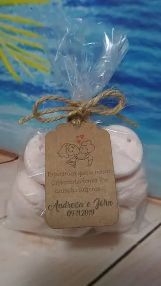 Embalagem Mini Suspiros/bisc. - Lembrancinha Todas Ocasiões