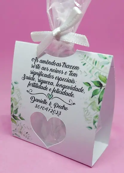 Embalagem para Amêndoas - Lembrancinha Casamento