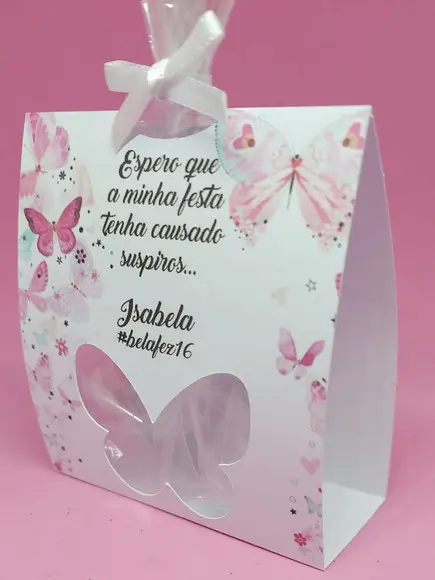 Lembrancinha 15 Anos Embalagem Mini Suspiros/guloseimas