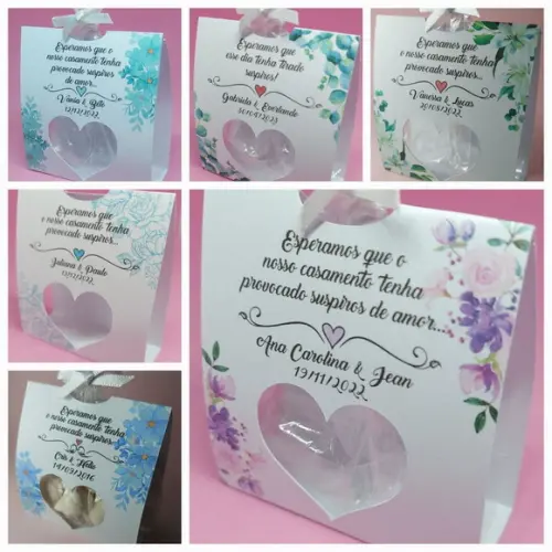 Lembrancinha Casamento - Embalagem Mini Suspiros