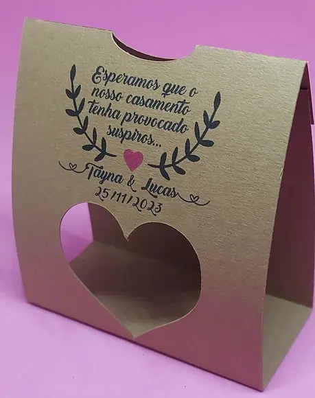 Lembrancinha Casamento (embalagem Rústica Mini Suspiros)