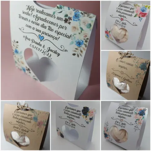 Lembrancinha Casamento Porta Mini Suspiros Azul Serenity