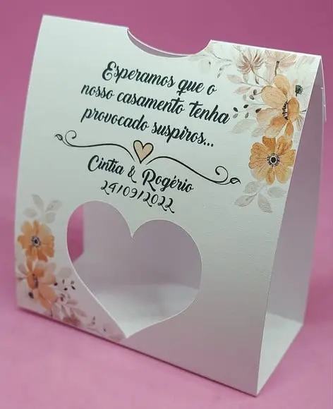 Lembrancinha Casamento Terracora Embalagem P Mini Suspiros