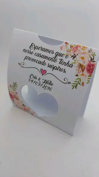 Lembrancinha de Casamento - Embalagem Mini Suspiros