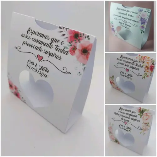 Lembrancinha de Casamento - Embalagem Mini Suspiros