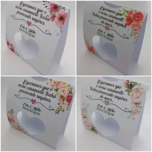 Lembrancinha de Casamento - Embalagem Mini Suspiros