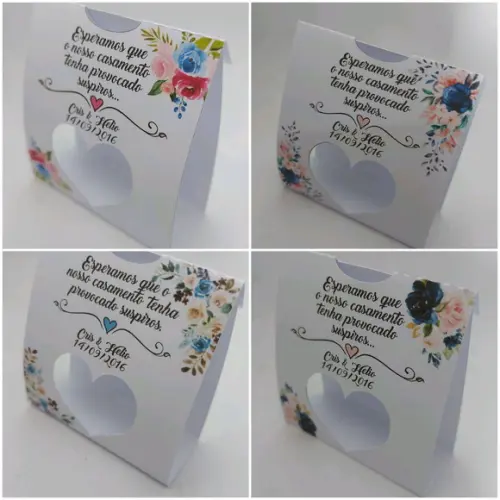 Lembrancinha de Casamento - Embalagem Mini Suspiros