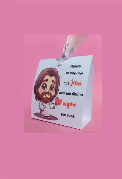 Lembrancinha Jesus Cristo Religiosa Igreja Embalagem Suspiro
