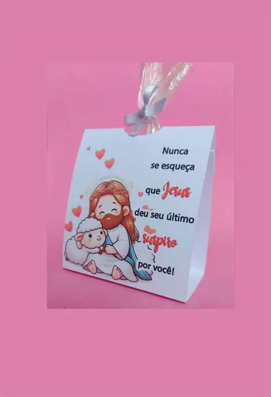 Lembrancinha Jesus Cristo Religiosa Igreja Embalagem Suspiro