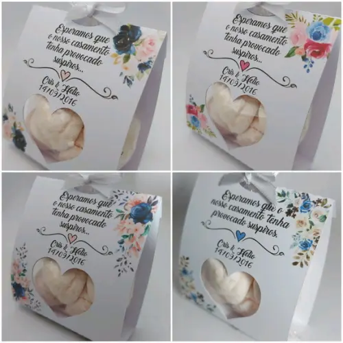 Lembrancinha Rústica 15 Anos Casamento Porta Mini Suspiros