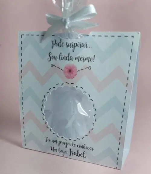 Porta Mini Suspiros - Lembrancinha Maternidade