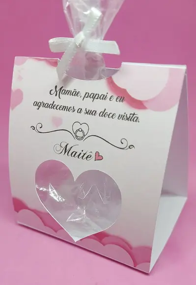 Porta Mini Suspiros - Lembrancinha Maternidade