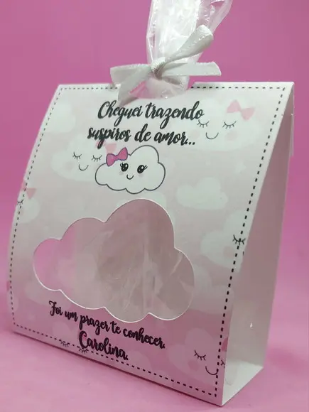 Porta Mini Suspiros - Lembrancinha Maternidade
