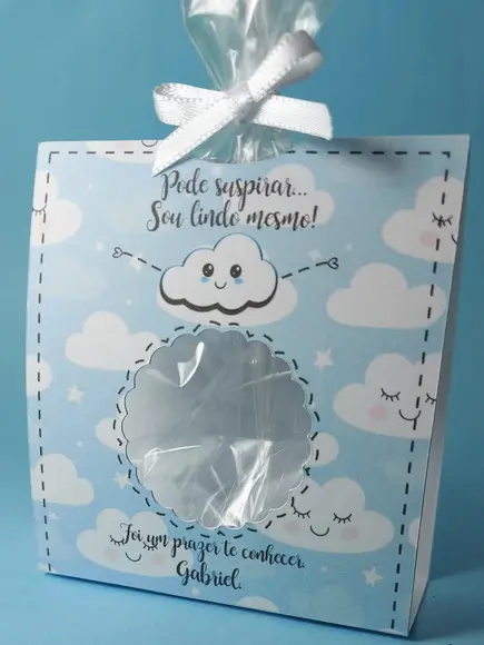 Porta Mini Suspiros - Lembrancinha Maternidade