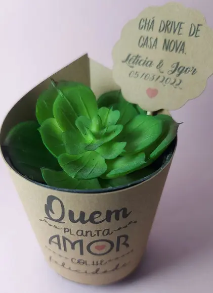 Rótulo + Tag Personalizada para Mini Suculentas