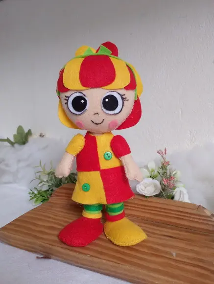 Boneca de Pano Emília Sítio do Pica Pau Amarelo