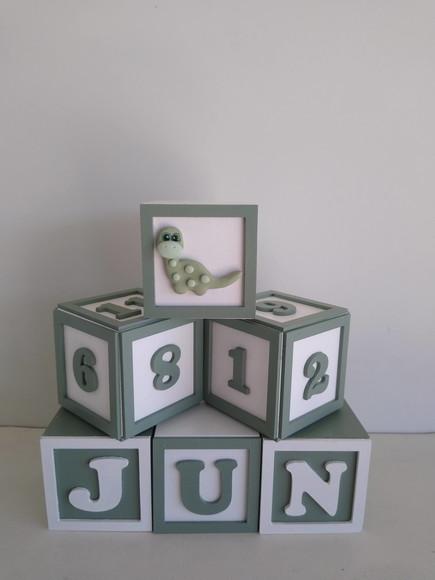 4 Cubos Duplos com Molduras 7×7 Decorados