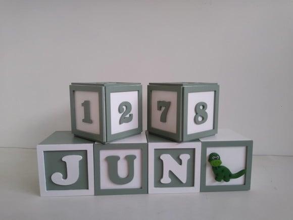 4 Cubos Duplos com Molduras 7×7 Decorados