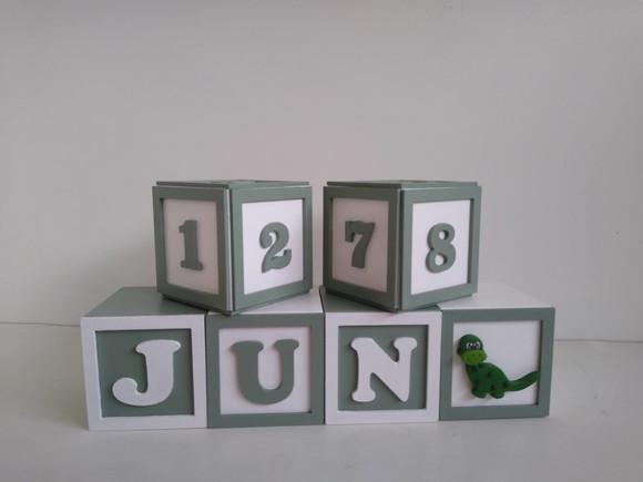 4 Cubos Duplos com Molduras 7×7 Decorados
