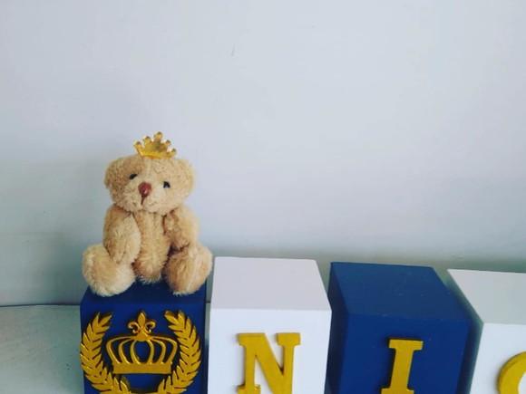 8 Cubos Personalizados 5×5 com Ursinho Pelúcia