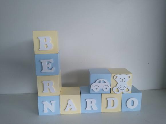 Cubos Decorados 10×10 cm em mdf